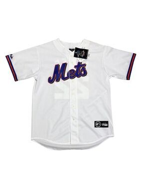 NWT - NEW YORK METS Al Leiter Deadstock Majestic MLB Baseball Jersey Mens Large